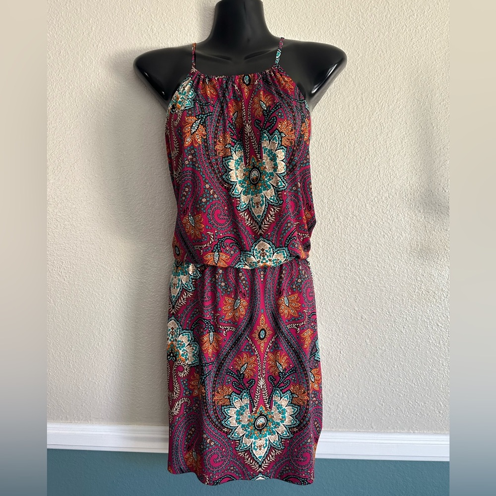 Veronica M halter dress, size L